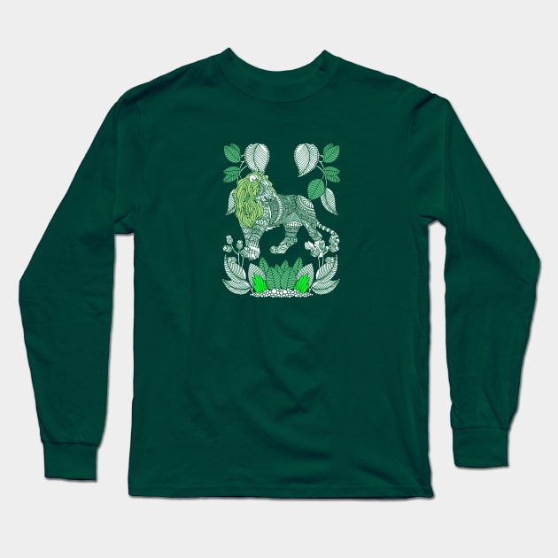 Lion in Nature Long Sleeve T-Shirt by Artubble